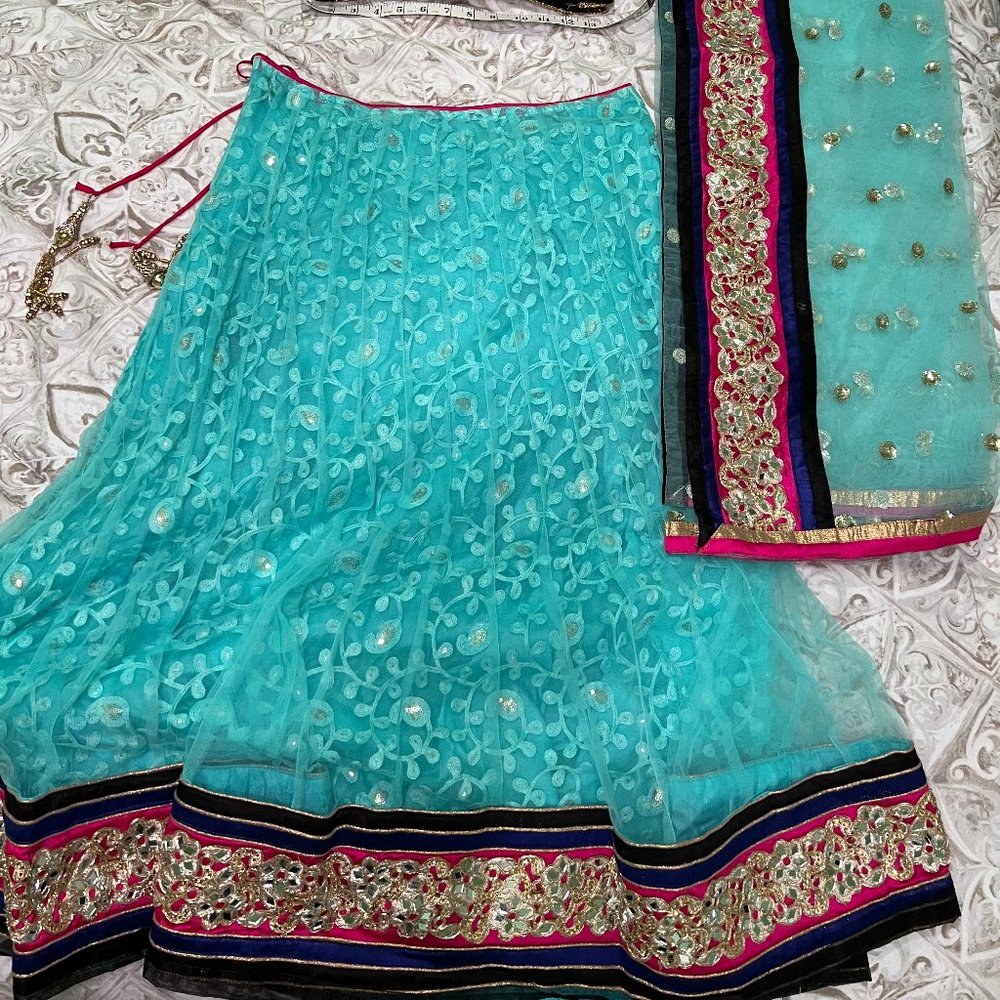 Teal Lengha